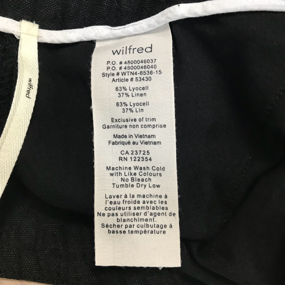 ARITZIA WILFRED ALLEGRA SHORT BLACK - Picture 5 of 7